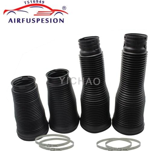 4pcs for Mercedes W221 front rear Dust Cover Boot Steel Rings Air Suspension clamps 2213204913 2213209313 2213205513 2213205613
