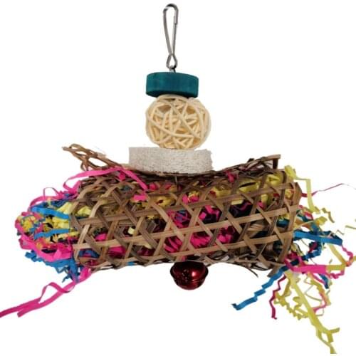 5 Pcs Parakeet Chewing Foraging Toy for Lovebird Cockatiel Bird Cage Accessories Parrots Shredding Toys W3JE