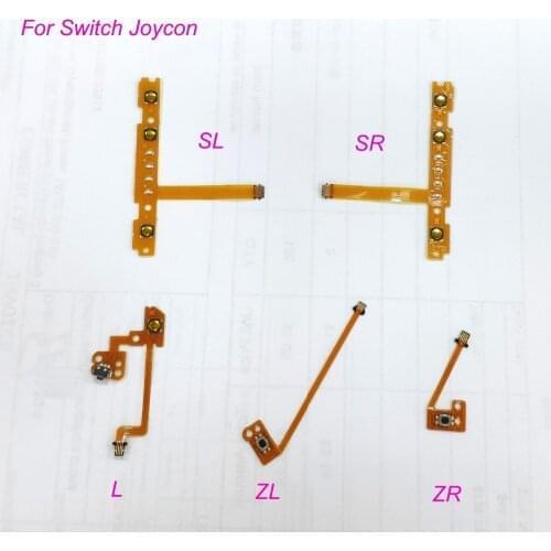 50sets Original Flex Cable For NS Switch JoyCon L ZR ZL SL SR Key Button Ribbon Cable Keypad Replacement Repair Parts