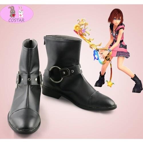 COSTAR Kingdom Hearts 3 Costume Kairi Cosplay Boots Leather Shoes Prop Girl Women Halloween Carnival Accessories Custom Made