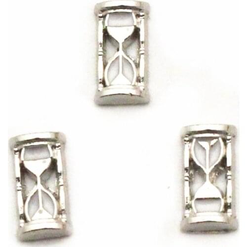 Hot selling 10pcs/lot Charms timer Floating Charms for Floating Memory pendant charms Lockets DIY Jewelry