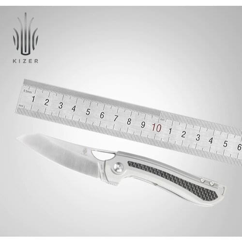 Kizer pocket knife EDC carbon fiber + titanium handle knife 2020 new KI3542 Kobold