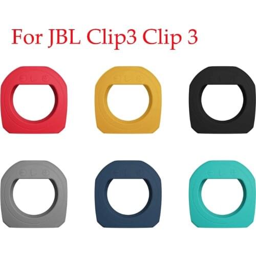 Soft Silicone Case Protective Shell with Carabiner Case Sleeve Compatible with-JBL Clip3 Clip 3 Speaker Sweatproof
