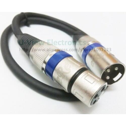 NCHTEK Copper Microphone XLR 3Pin Jack Speaker XLR Male to Female Extension Audio Connector Cable About 50CM/Free Shipping/1PC