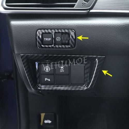 For Honda Accord 10Gen 2018 2019 Interior Dashboard Odometer Tire Pressure Switch Surrounds Cover Trims Decoration