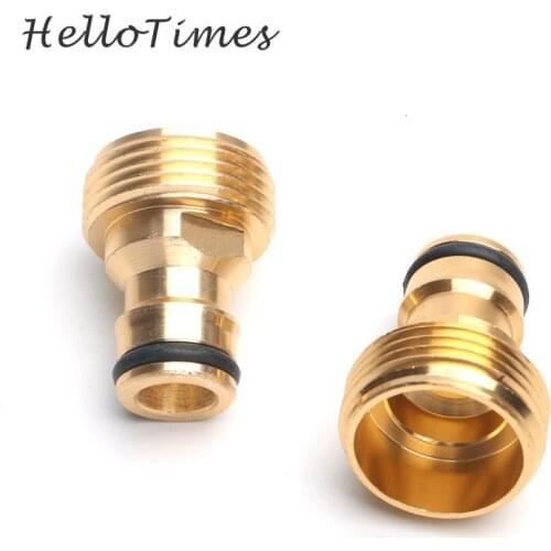 3pcs aluminum male 3/4" thread quick connector garden water gun joints faucet tap adapter water pipe/hose fittings