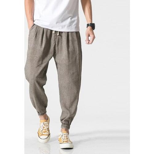 Casual Harem Pants mans Jogger Pants mans Fitness Trousers Male Chinese Traditional Harajuku Summer sweatpants streetwear