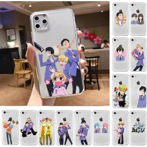 Oran High School Host Club Phone Case For iPhone X XS MAX 6 6s 7 7plus 8 8Plus 5 5S SE 2020 XR 11 11pro max Clear funda Cover