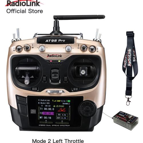 Radiolink AT9S Pro 12 Channels 2.4G RC Transmitter Radio Controller Support Crossfire Protocol with RX R9DS for Drone Fixed Wing