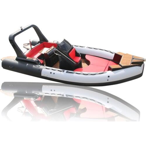 RIB680 Goethe Factory Direct Sale Rigid Inflatable PVC Boat Fiberglass Boat