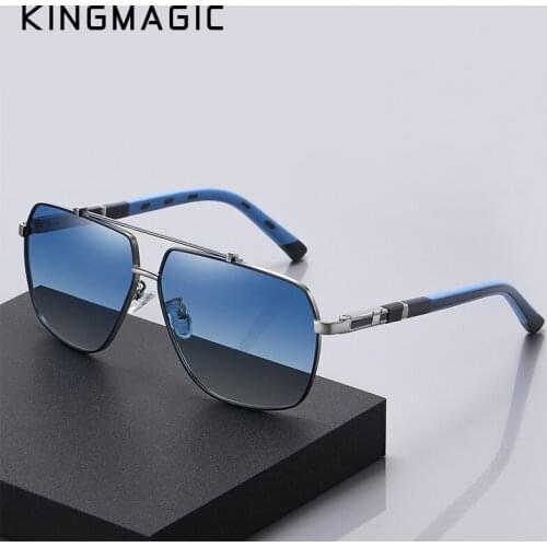 KINGMAGIC Pilot Sunglasses Polarized Sun glasses Men Women Mirror Lens Anti-glare Driving Eyewear