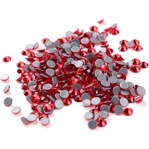 SS16 SS20 SS30 Light Siam Hotfix Rhinestones For Clothing&Wedding Garment Flat Back Hot Fix Crystals Rhinestone Accessories