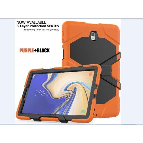 Heavy Duty Armor Silicon Coque For Samsung Galaxy Tab S4 10.5 inch T830 SM-T835 SM-T830 case 3-layer Protective Shockproof Cover