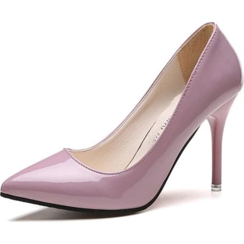 Women Pumps Sexy Elegant Thin Heel Pointed High Heels Black Work Single Shoes Dress Party Womens Shoes Red Wedding Shoes