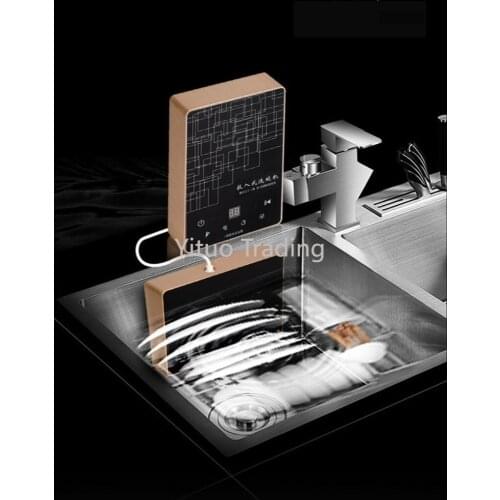 Ultrasonic Dishwasher Automatic Household Fruit and Vegetable Disinfection Sink Integrated Desktop Free Installation EF