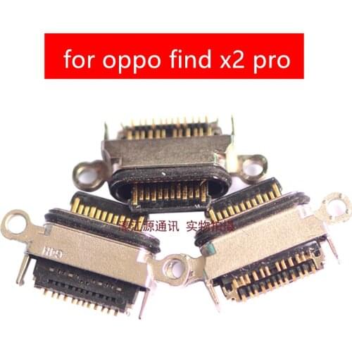 2pcs for oppo find x2 pro USB Charger Connector Flex Cable USB Charging Dock PCB Board Flex Cable Audio Jack Repair Parts
