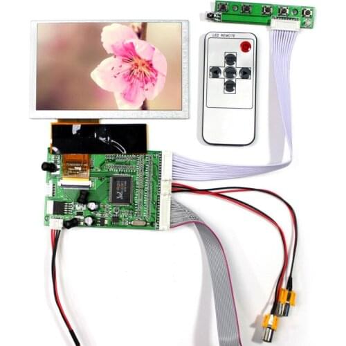 VGA 2AV lcd driver board VS-TY40-V1 with 4.3inch 480x272 LCD display