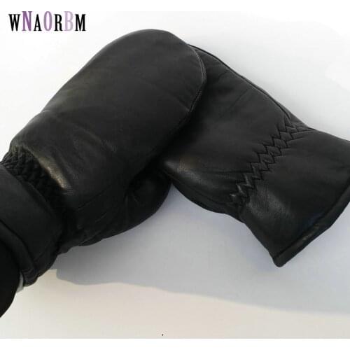 WNAORBM Men's Fur Gloves