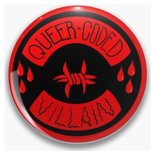 Coded Villain Soft Button Pin Collar Cute Women Decor Lover Gift Badge Funny Fashion Jewelry Brooch Lapel Pin Hat Cartoon Metal