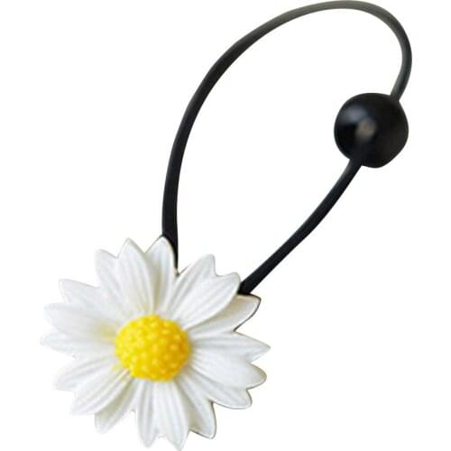 Women Girls Flower Series Hair Band Brooch Hair Clips Rubber Band Ponytail Holder SANA889