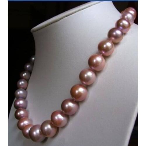 2017 18" 10-11 MM AAA Akoya SOUTH SEA PURPLE Pearl Necklace