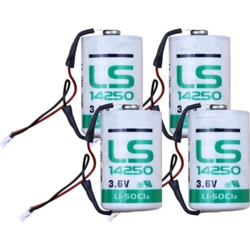 6PC LS14250 Electric meter Gas Water Meter PLC Battery ER 14250 1/2AA SL350 3.6V primary Lithium Battery