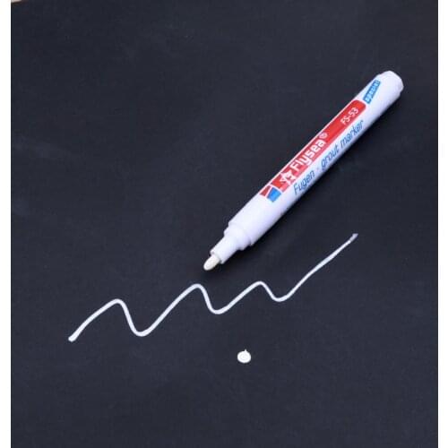 4Pcs Tile Grout Pen White Grout Renew Repair Marker with Replacement Nib Tip to Restore The Look of Tile Grout Lines Pen