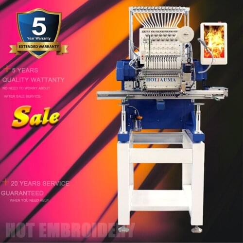 5 years warranty!Hat Swf Brothers Automatic Commercial 12 needles 1 Head For Cap Garment Hoop Computerized Embroidery Machine