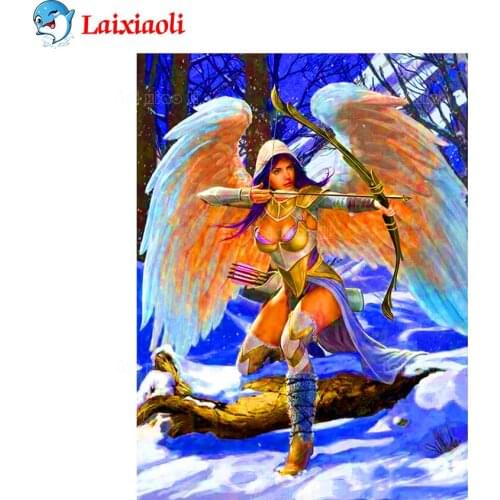 DIY Diamond Painting Hot selling home art, angel woman, wings Full Square Diamond Embroidery sale Mosaic Handmade Gift
