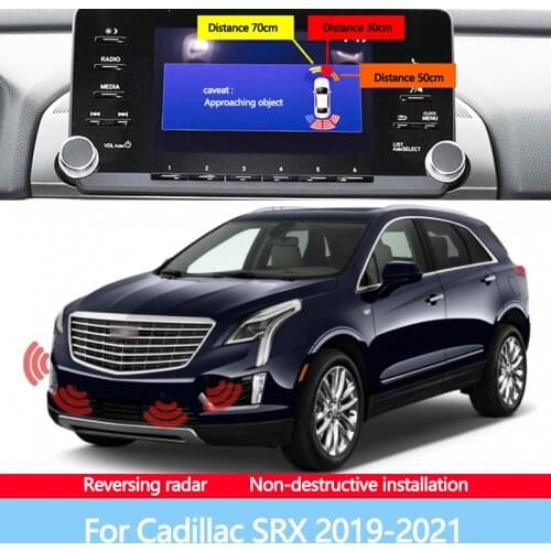 Car Parking Sensor Front And Rear Reversing Radar Assisted Automatic Parking Monitor Digital Display For Cadillac SRX 2019-2021