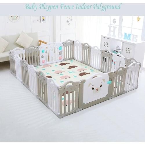 Baby Playpen Fence Indoor Palyground Park Kids Safe Guardrail Baby Game Crawling Fence Baby Play Yard 18 pieces/set