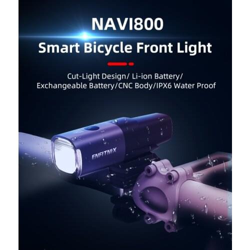 ENFITNIX Navi800 Smart Headlights Bicycle Light USB Rechargeable Road Mountain Cycling Bike