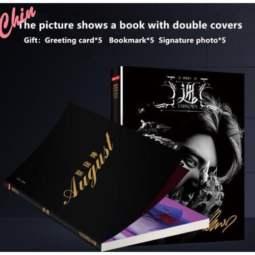 Chinese Singer Cai Xukun Photobook Birthday Gift Present Signed Photo Bookmark Painting Photo Album Kun PB For Fans Collection