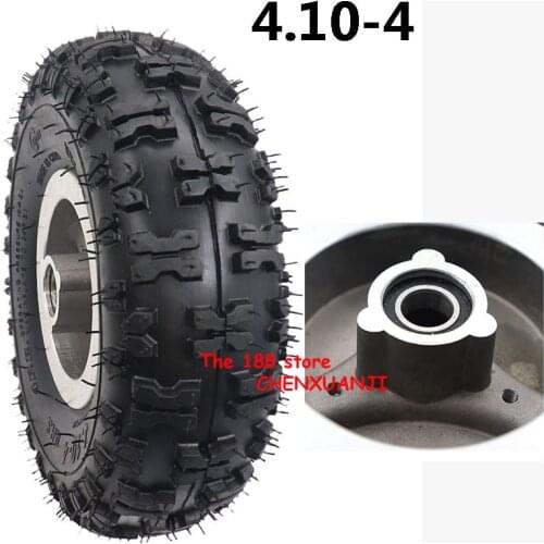 Good Quality 4.10-4 Tire Wheel And Inner Tube And 4 Inch Hub Rim For 49cc Mini Quad Dirt Bike Scooter Atv Buggy