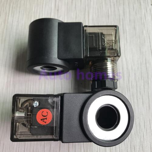 Threaded cartridge valve coil inner hole 13mm height 37mm AC220V DC24V hydraulic solenoid valve coil