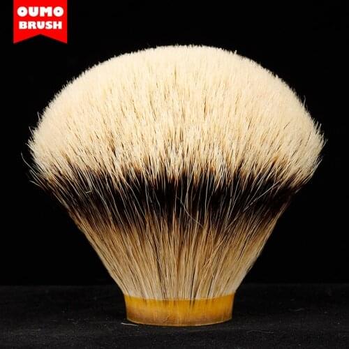 OUMOBRUSH-SHD SILK HMW slivertip shaving brush knots gel tip
