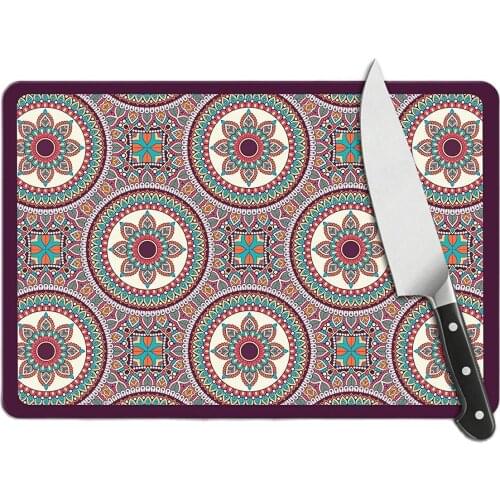 Tile Motif Looking Glass Cutting Table Glass Cutting Plate 20x30 cm