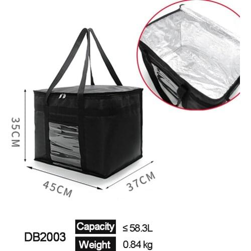 58L new Extra Large Cooler Bag Car Ice Pack Insulated Thermal Lunch Pizza Bag Fresh Food delivery Container Refrigerator Bag