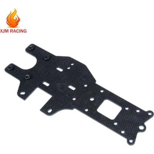 Carbon Fiber Rear Chassis Plate for 1/5 Hpi Rofun Baha Rovan Km Baja 5b 5t 5sc Ss Rc Car Racing Toys Parts