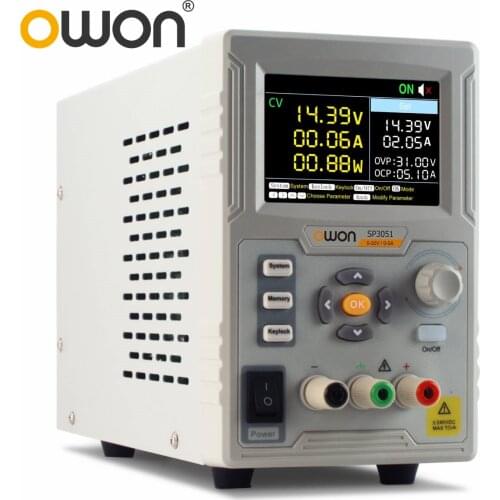 OWON SP Series Programmable DC Power Supply Adjustable Mini Laboratory Power Supply Voltage Regulator SP3051 SP6101
