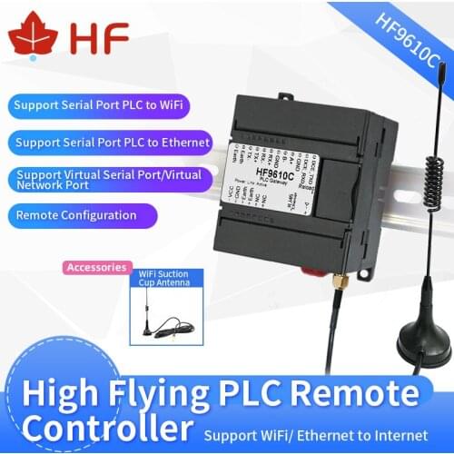 HF9610C PLC Remote Control Download Monitoring Serial Port Supports Mitsubishi, Siemens, Omron, Schneider, Panasonic