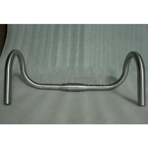 Titanium 3AL/2.5V Bike Bent Handlebar 25.4mm / 31.8mm X 400mm -470mm for Road Bicycle Racers
