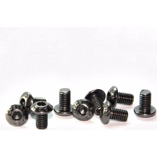 M3 Allen screws inner Hex Socket screw bolt Semi-round head Black nickel plating 5mm-30mm length