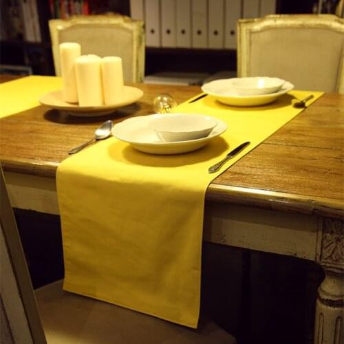 American country yellow table runner cotton table mat tablecloth tea table cloth