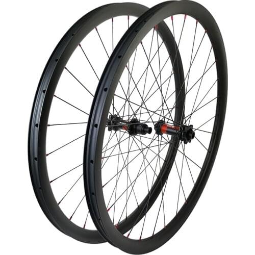 29er Ultralight 1260g BOOST 33mm Asymmetry MTB XC tubeless straight pull disc carbon wheels 25mm deep 28H DT240S EXP 36T XD XX1