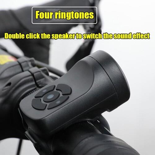 Bicycle Charging Horn Bells 2 in 1 USB Rechargeable MTB Road Bike Electric Bells Anti Theft Alarm Bell For Bicycle Accessories