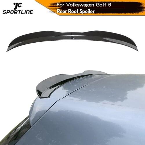 Rear Roof Spoiler Boot Lip Wing Spoiler For Volkswagen VW Golf 6 MK6 Touring 2010 - 2013 ABS Glossy Black