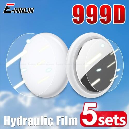 5Sets Clear Front Back Soft TPU Protective Hydrogel Film For Apple Airtag Locator Tracker Screen Protector Not Tempered Glass