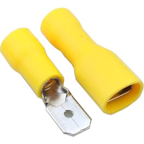 FDFD5.5-250 MDD5.5-250 yellow Male Female male electric wire connections Crimp Terminal Connectors