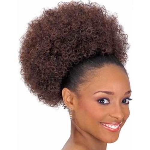 ZM hair 10 inch Increase the number Afro bun Puff Synthetic Hair Bun Chignon Hairpiece